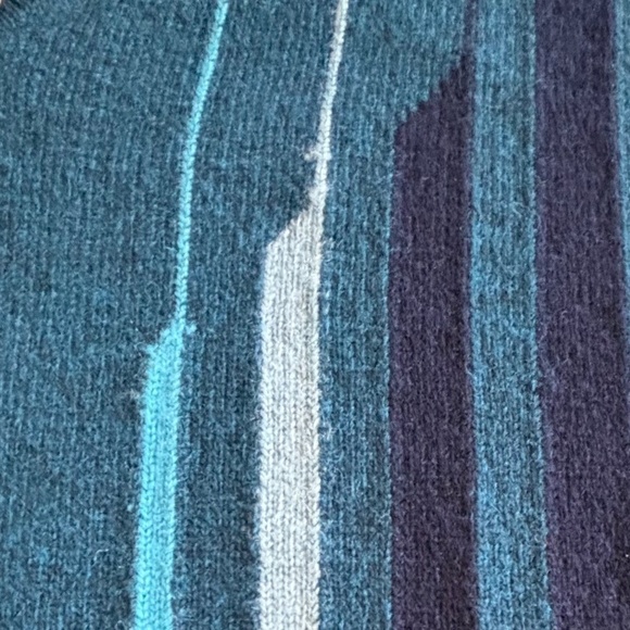 NWT Oxford 100% Lambswool v-neck men's sweater with retro design size EU44 - Picture 14 of 14